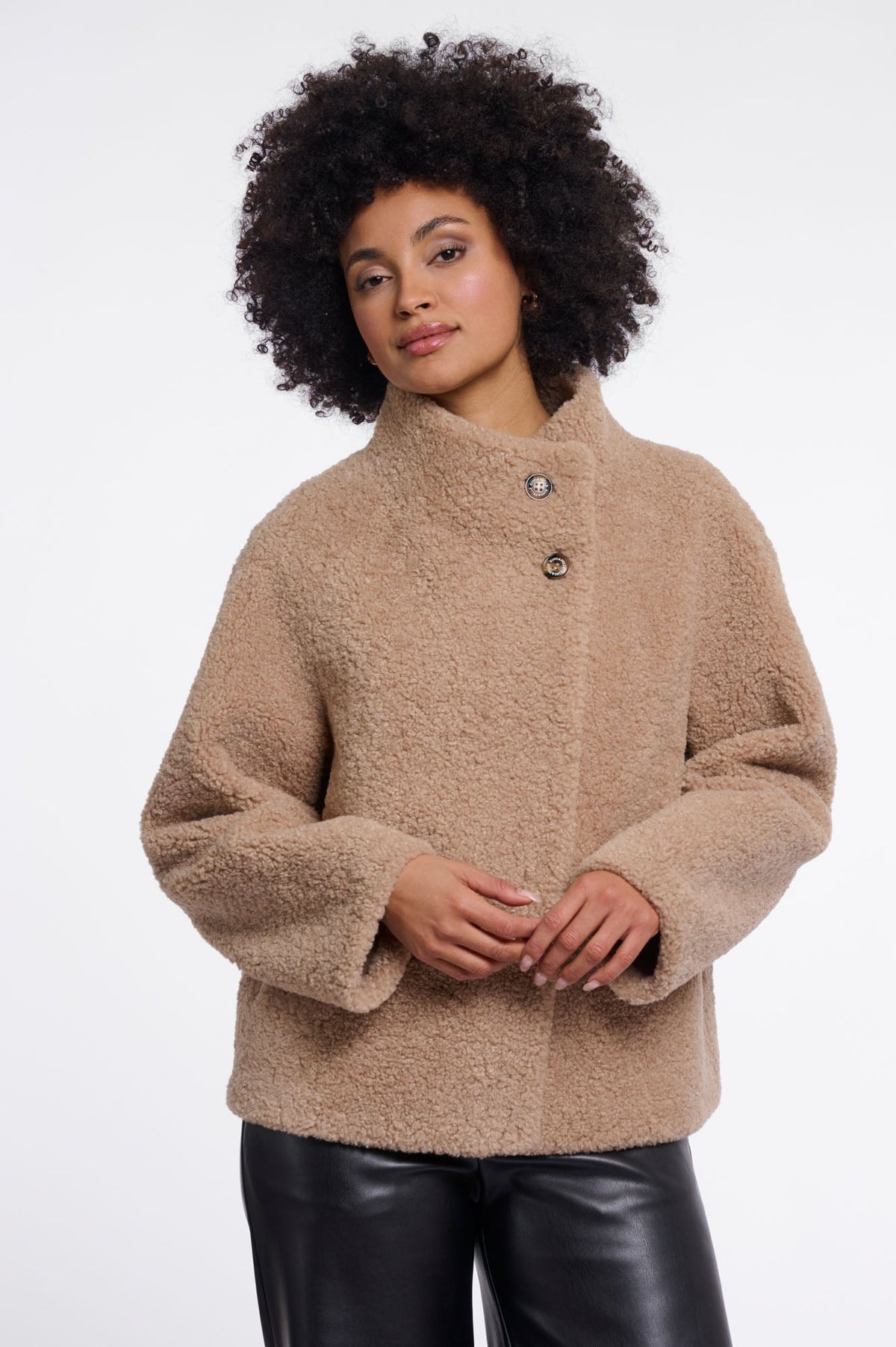 Blouson Rino & Pelle Denu teddy beige
