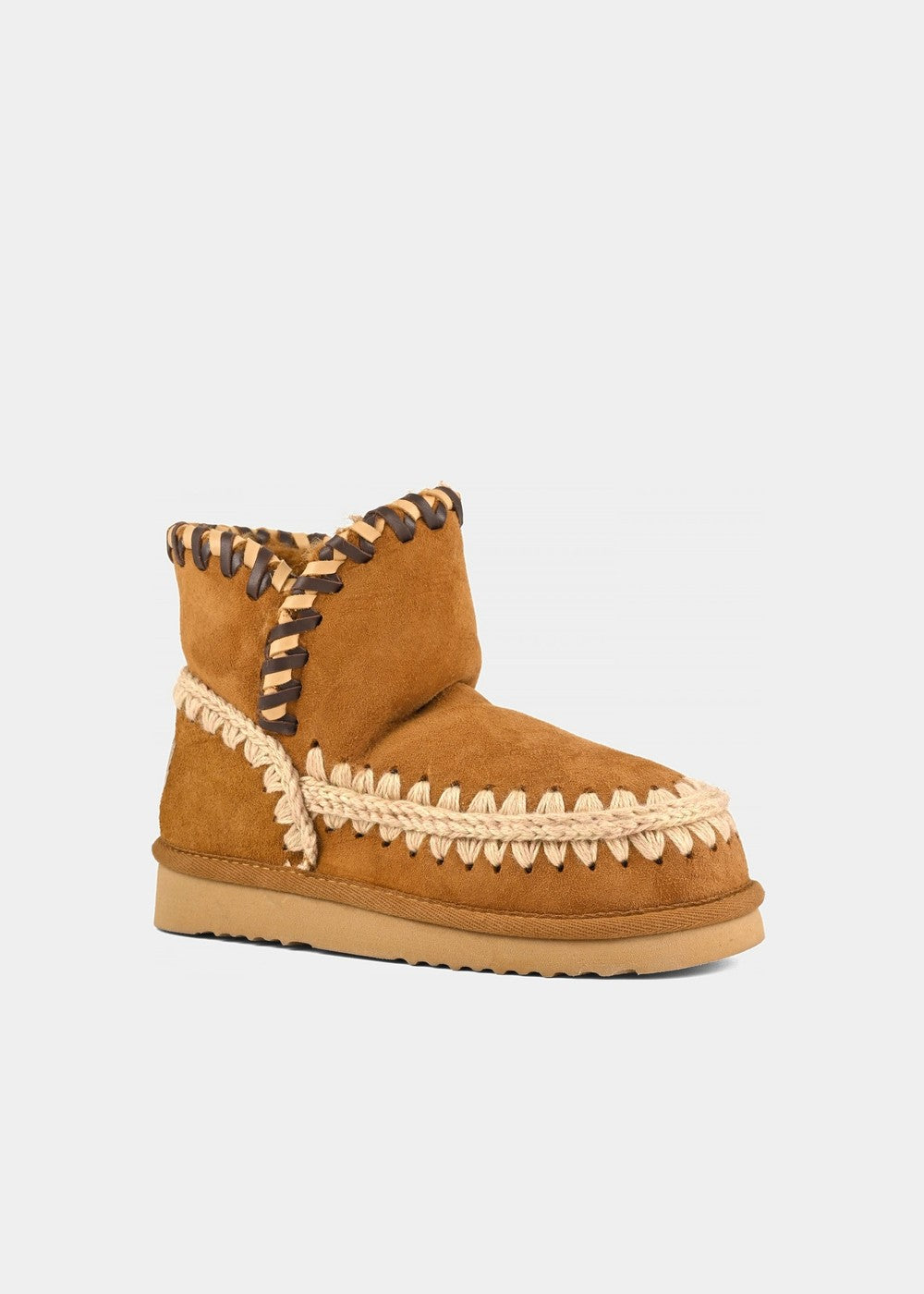 BOOTS MOU ESKIMO 18 LEATHER OVERSTITCHING