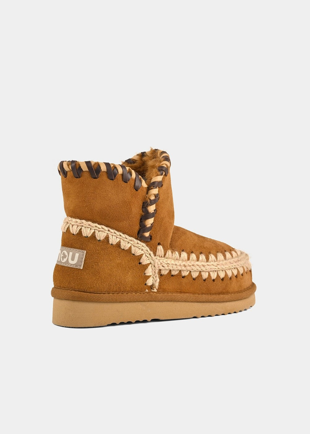 BOOTS MOU ESKIMO 18 LEATHER OVERSTITCHING