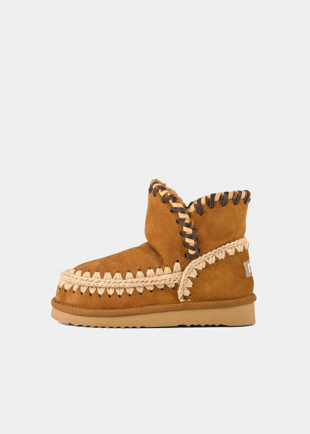 BOOTS MOU ESKIMO 18 LEATHER OVERSTITCHING
