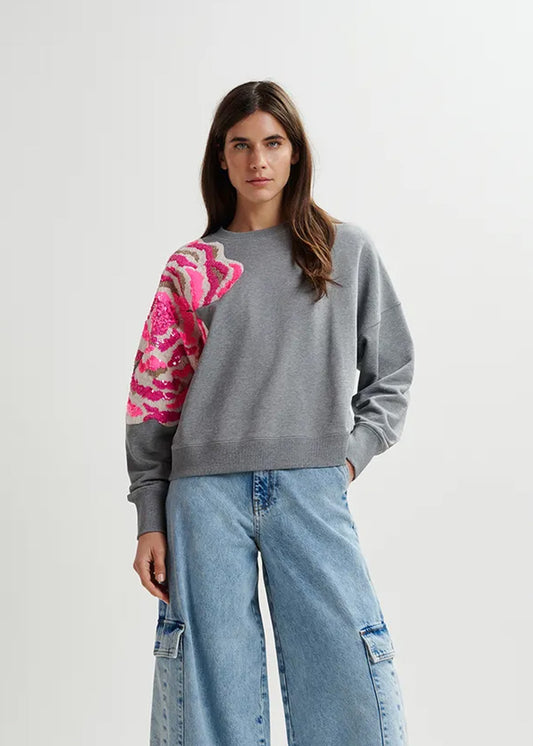 PULL ESSENTIEL ANTWERP GAG SEQUIN SWEATSHIRT