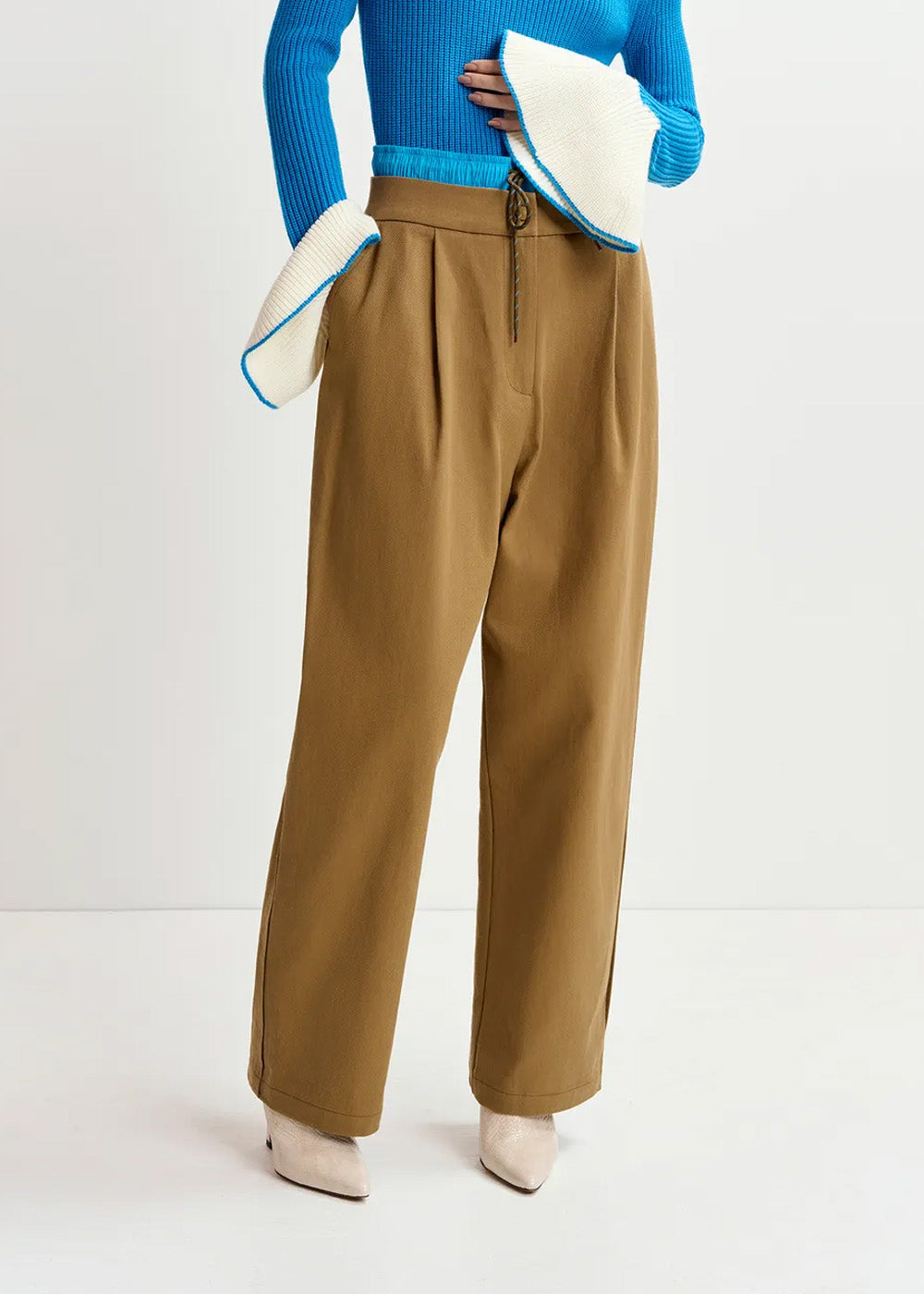 PANTALON ESSENTIEL ANTWERP GUILT DOUBLE WAIST PANTS