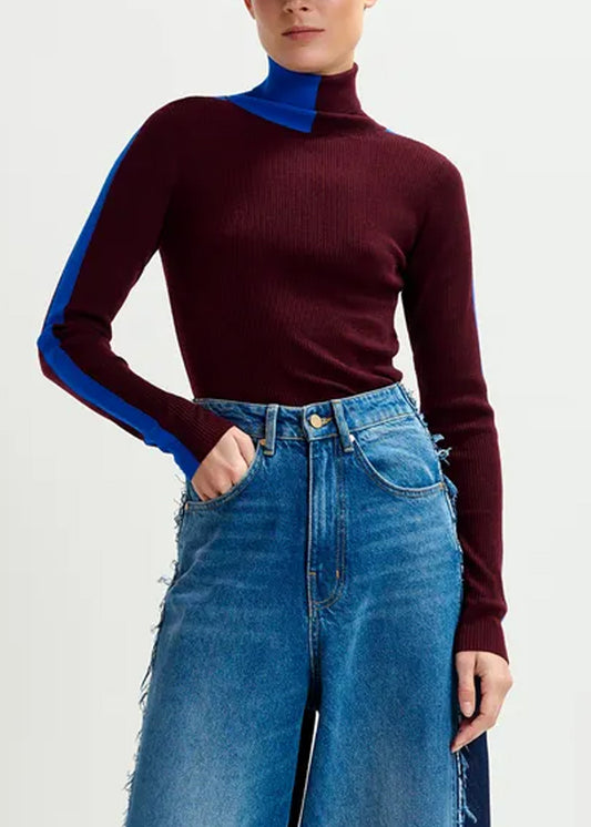 PULL ESSENTIEL ANTWERP IFFORT BICOLOUR FITTED PULL
