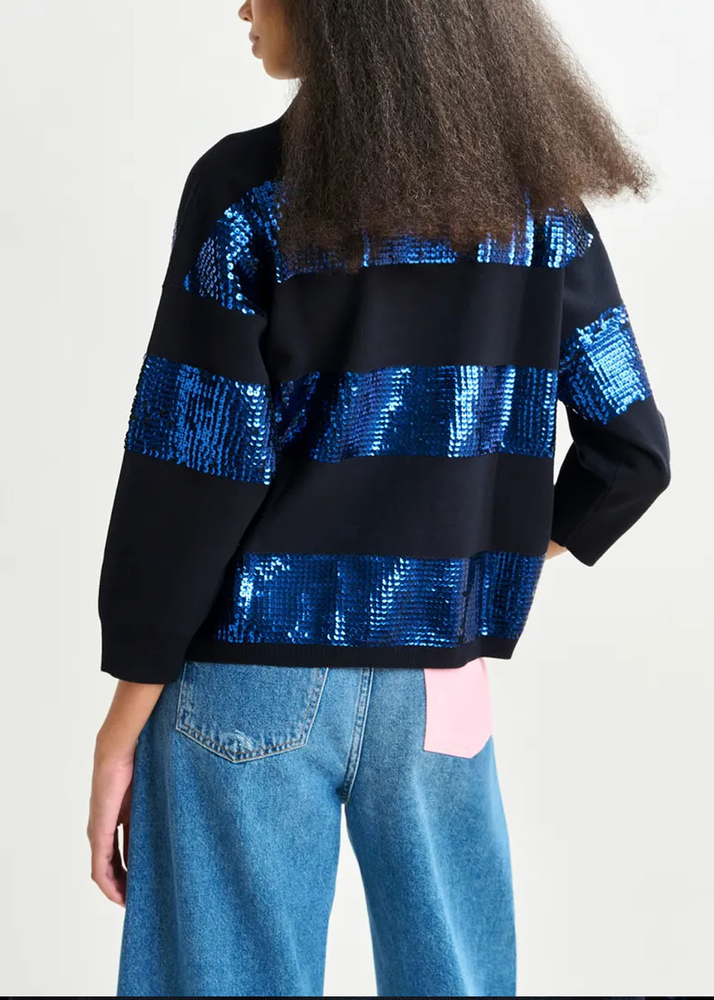 POLO ESSENTIEL ANTWERP ILLUMINATI STRIPED SEQUIN