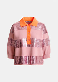 POLO ESSENTIEL ANTWERP ILLUMINATI STRIPED SEQUIN