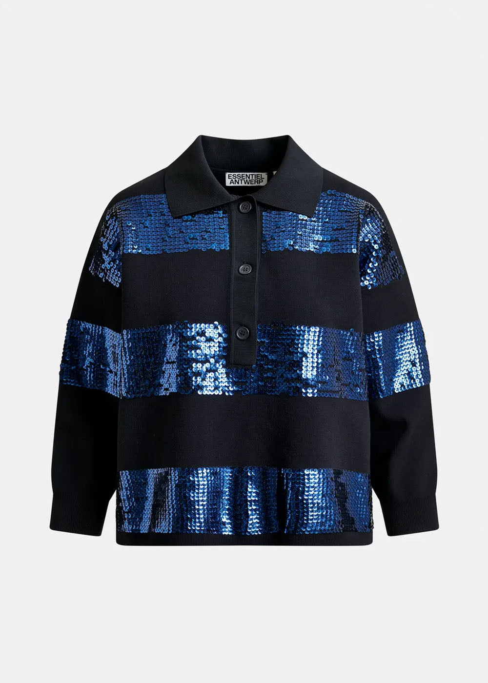 POLO ESSENTIEL ANTWERP ILLUMINATI STRIPED SEQUIN