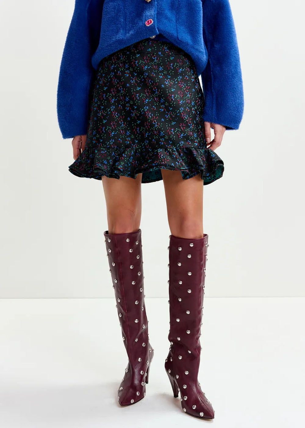 JUPE ESSENTIEL ANTWERP IMAGINARY RUFFLED MINISKIRT