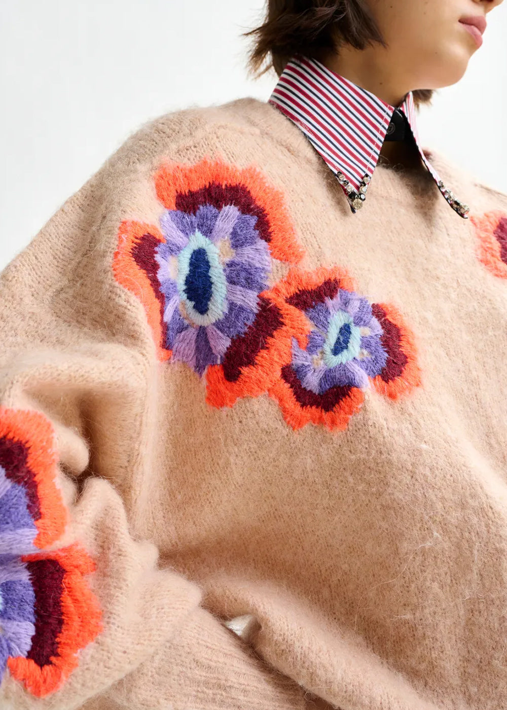 PULL ESSENTIEL ANTWERP IMPOSSIBLE1 EMBROIDERED KNIT