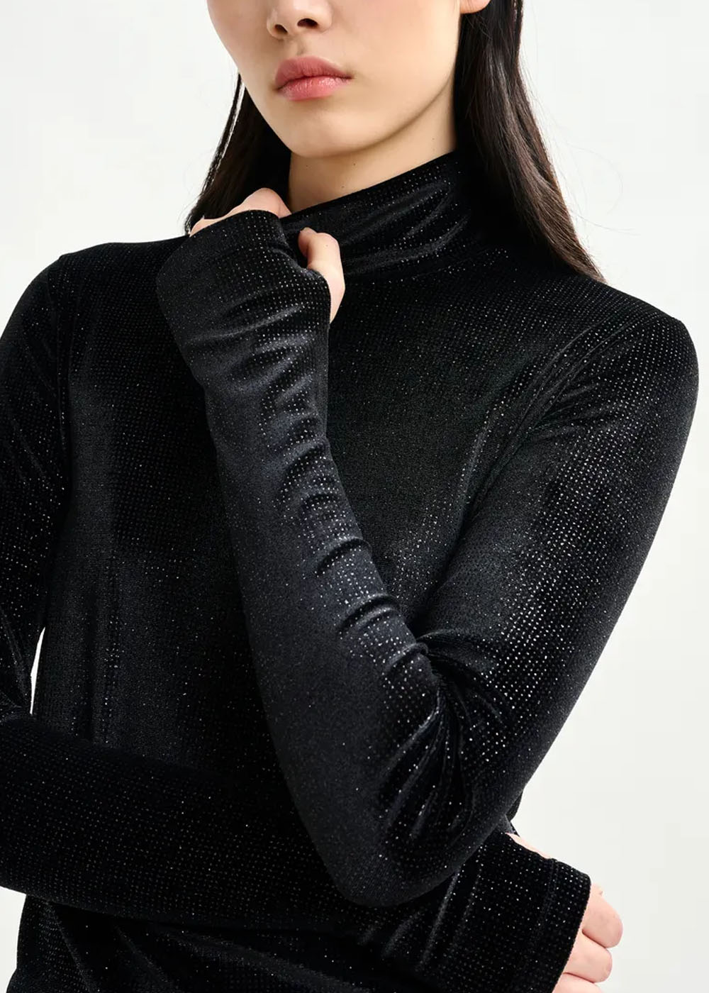 TOP ESSENTIEL ANTWERP INDIENNE VELVET JERSEY