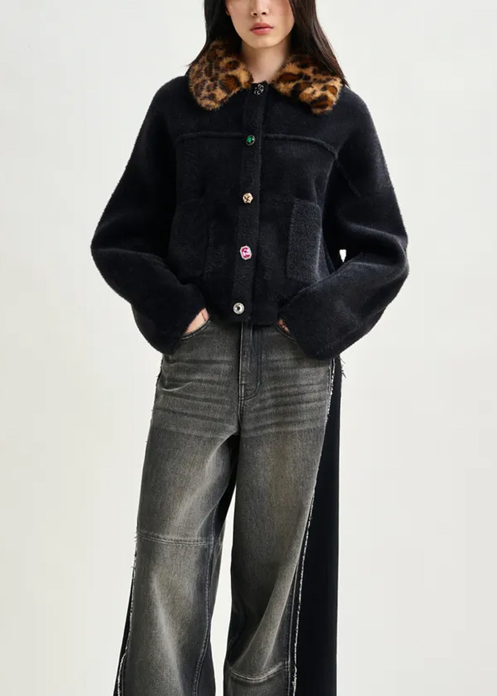 CARDIGAN ESSENTIEL ANTWERP INTENTION JACKET WITH COLAR