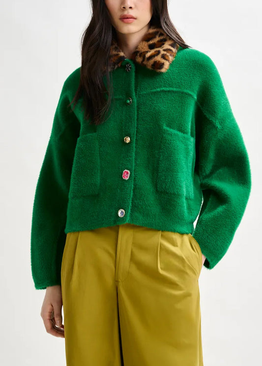 CARDIGAN ESSENTIEL ANTWERP INTENTION JACKET WITH COLAR