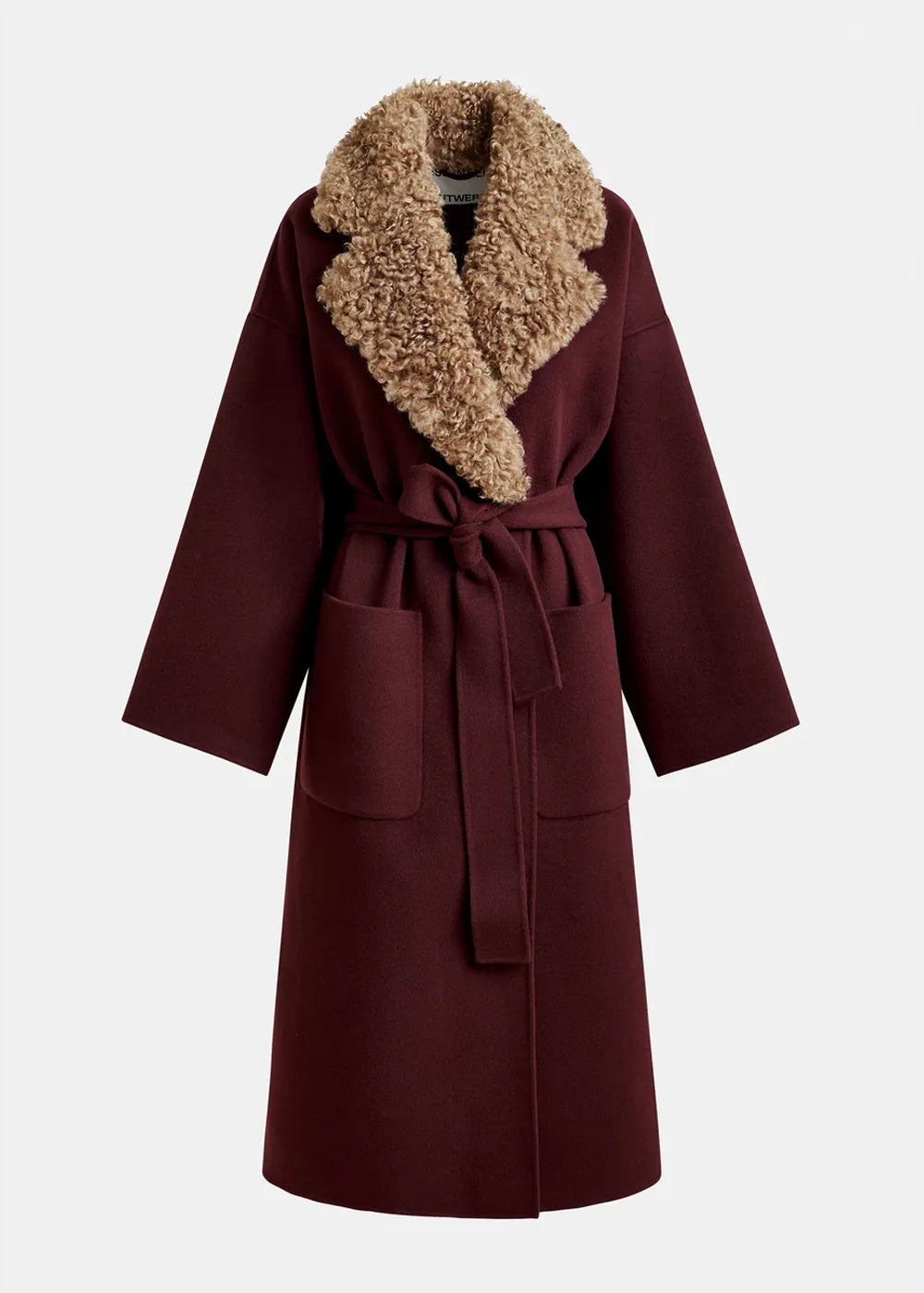 MANTEAU ESSENTIEL ANTWERP IRNO FAUX FUR COLLAR COAT