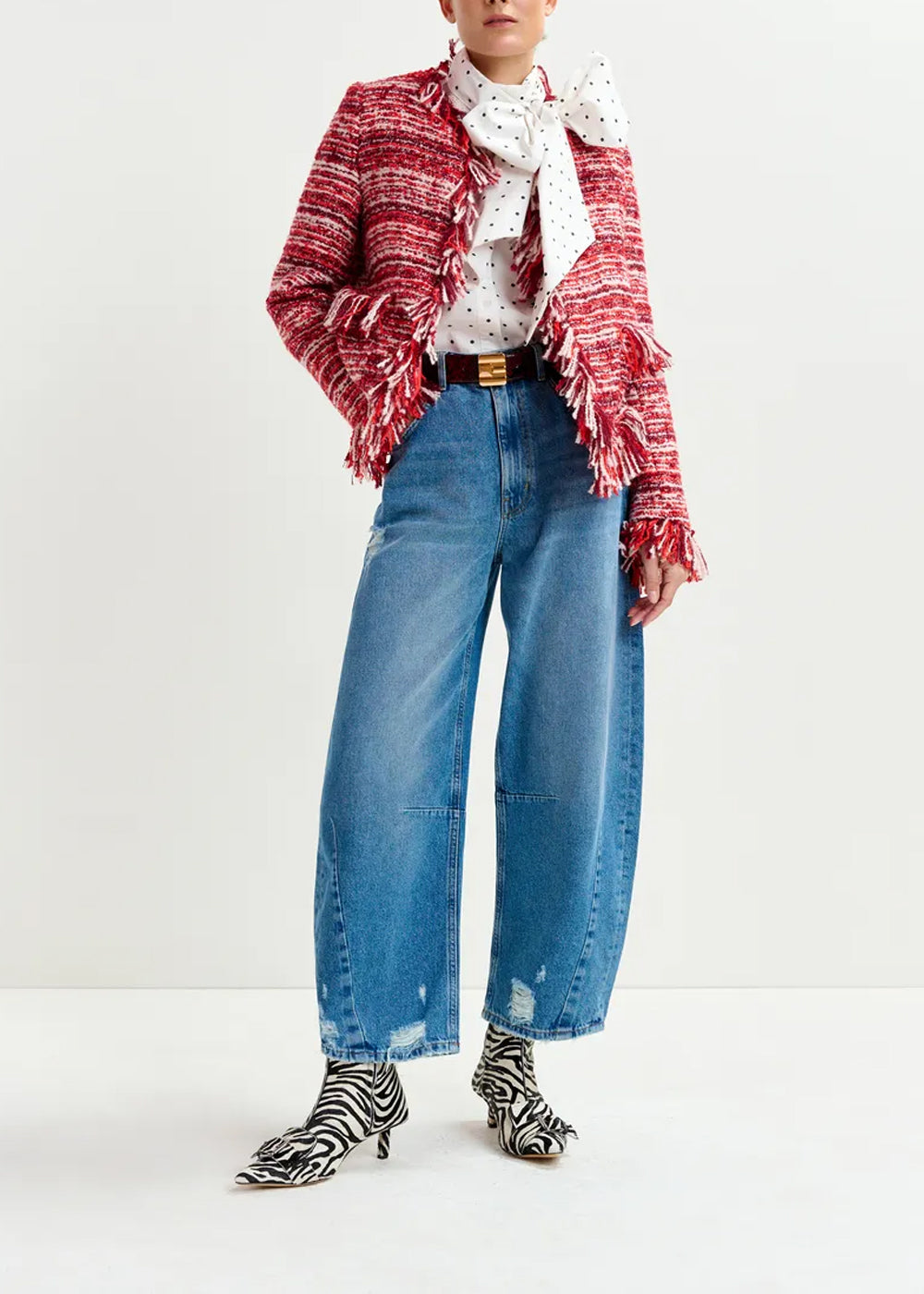 VESTE ESSENTIEL ANTWERP ISKRA FRINGED JACKET