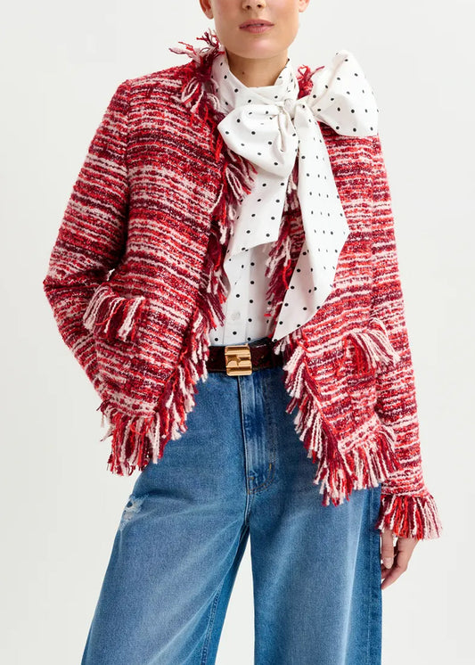 VESTE ESSENTIEL ANTWERP ISKRA FRINGED JACKET