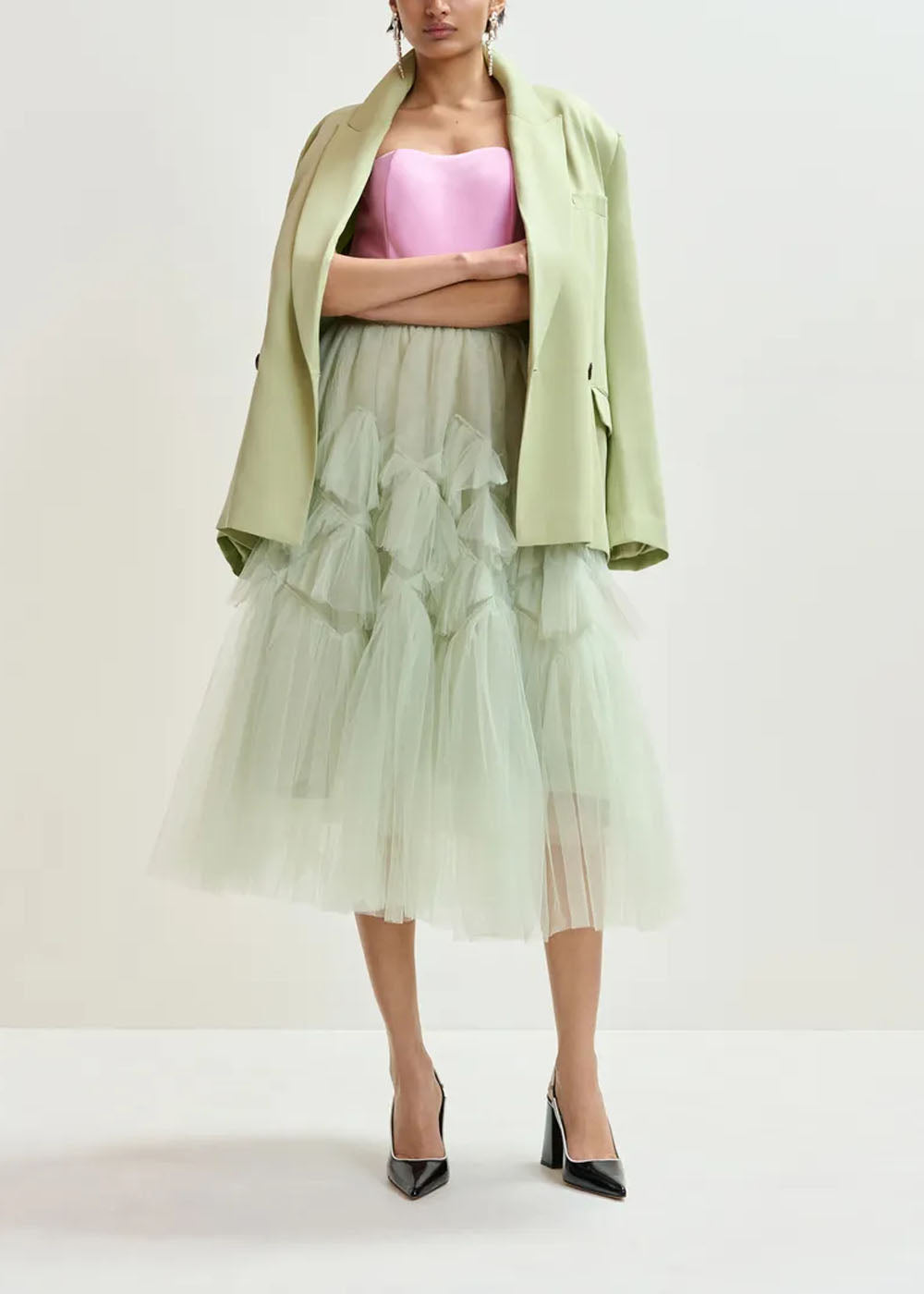 JUPE ESSENTIEL ANTWERP JACIE VOLUMINOUS TULLE SKIRT