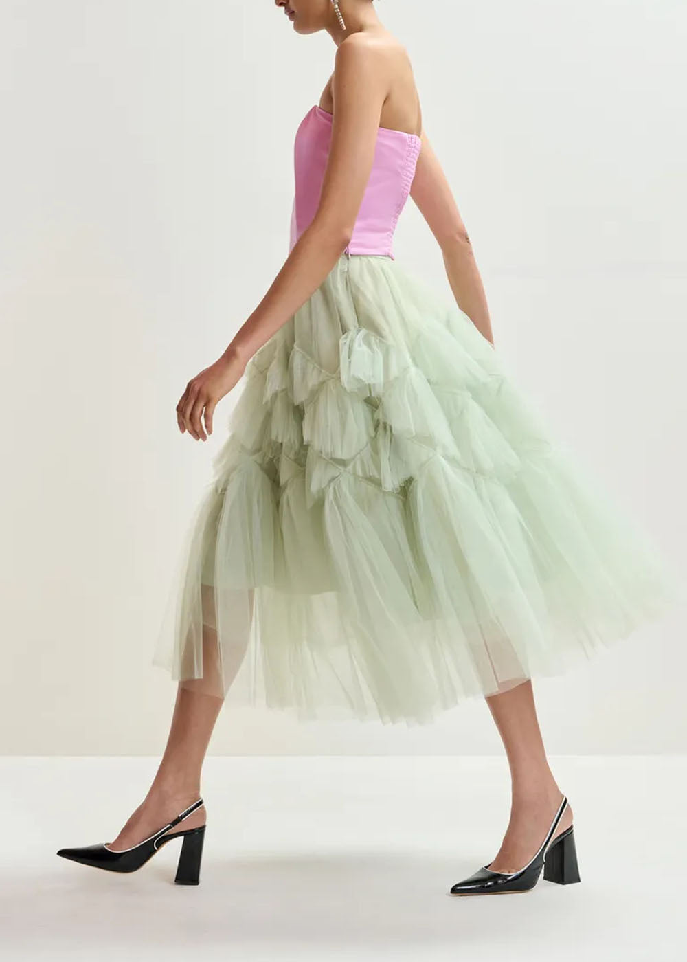 JUPE ESSENTIEL ANTWERP JACIE VOLUMINOUS TULLE SKIRT