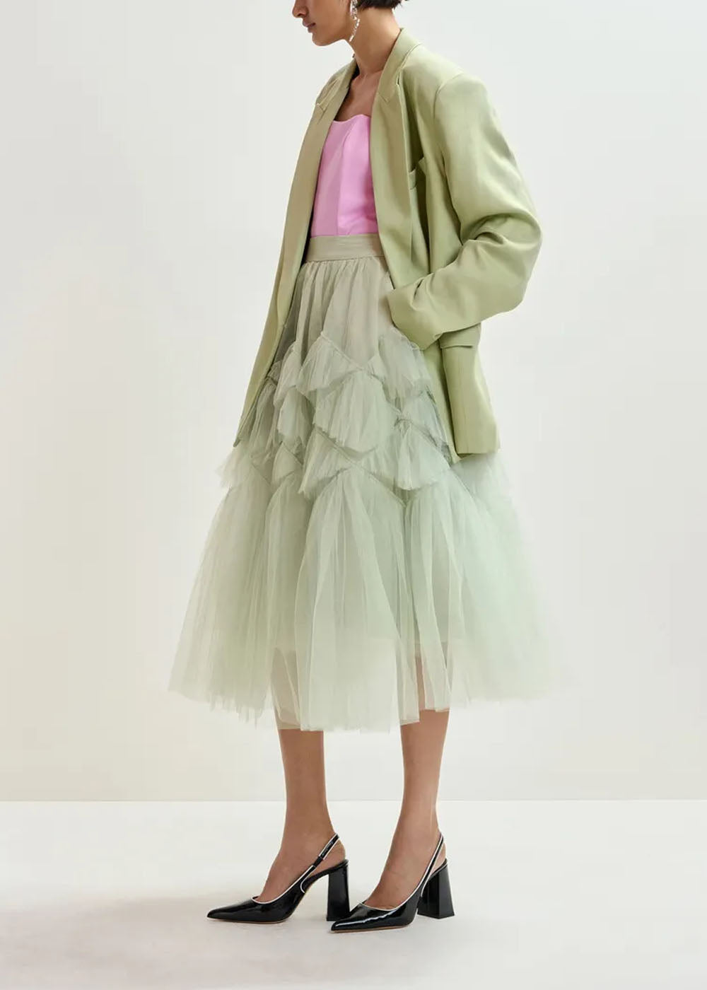 JUPE ESSENTIEL ANTWERP JACIE VOLUMINOUS TULLE SKIRT