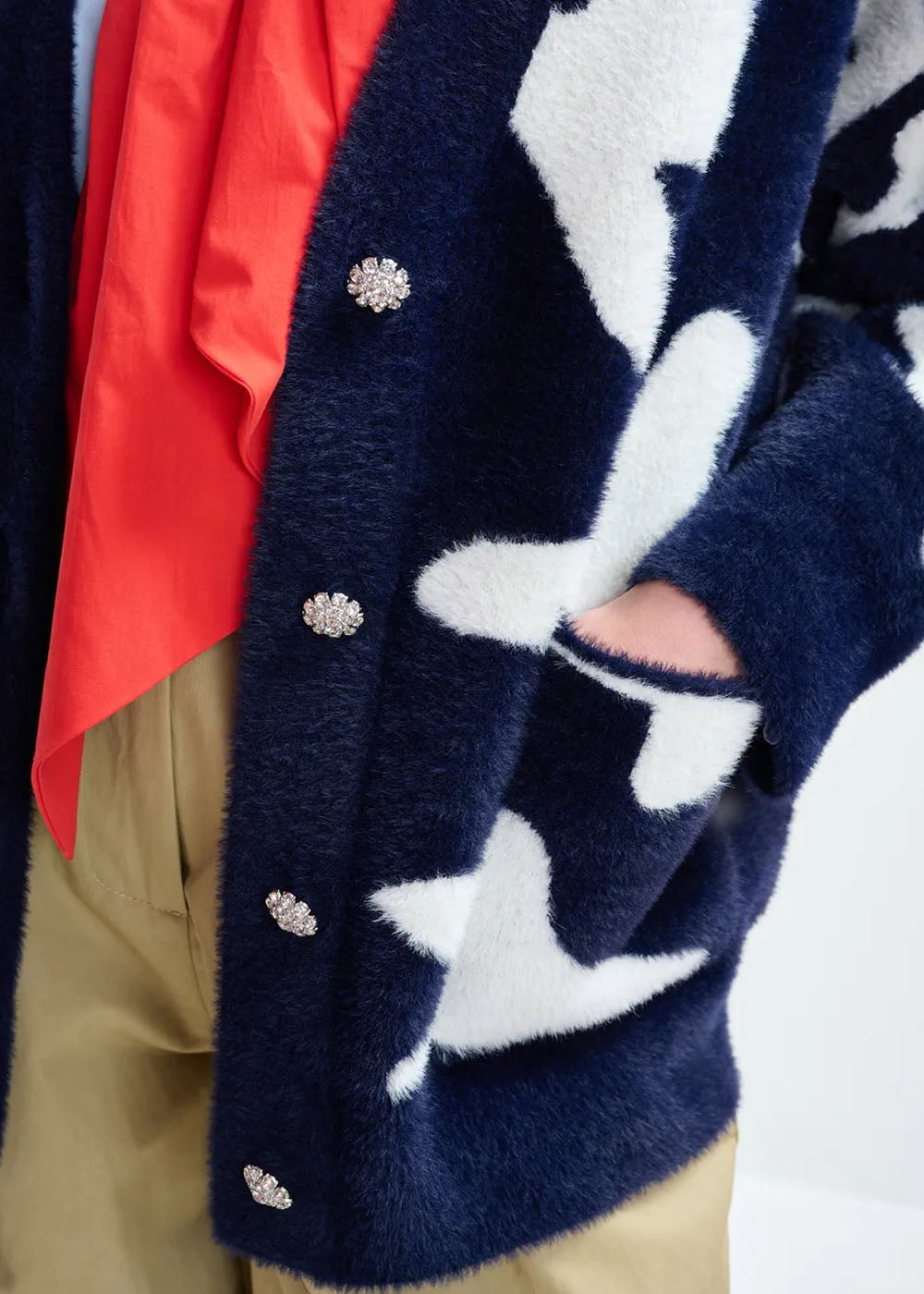 CARDIGAN ESSENTIEL ANTWERP JARDEN LETTERS KNIT CARDIGAN