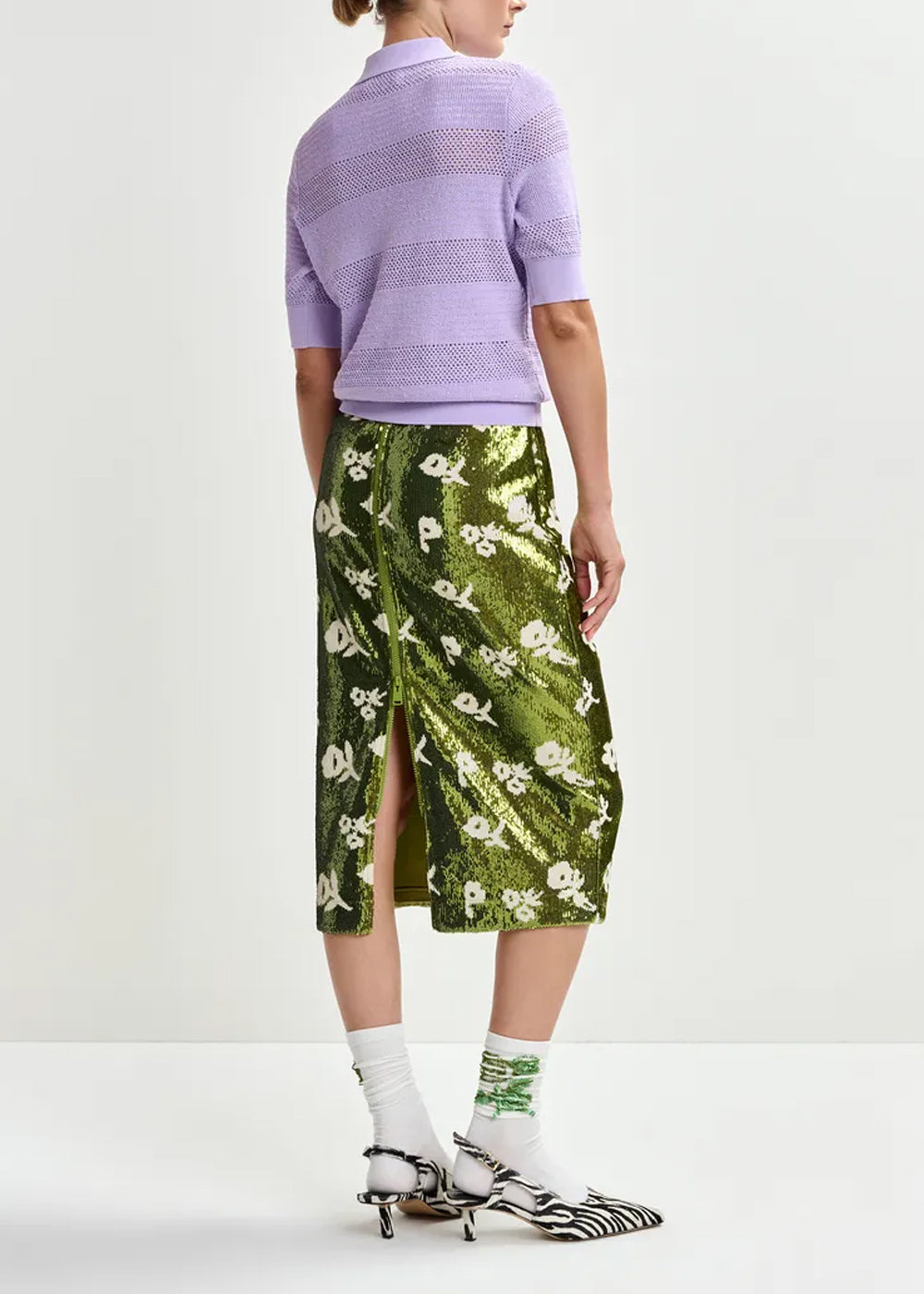 JUPE CRAYON ESSENTIEL ANTWERP JORINDA SEQUIN SKIRT