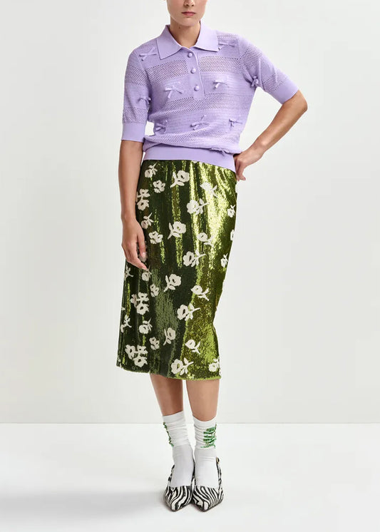 JUPE CRAYON ESSENTIEL ANTWERP JORINDA SEQUIN SKIRT