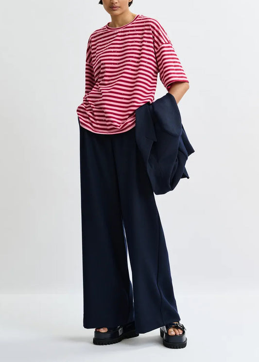 T-SHIRT ESSENTIEL ANTWERP JOSTE STRIPED W STRASS