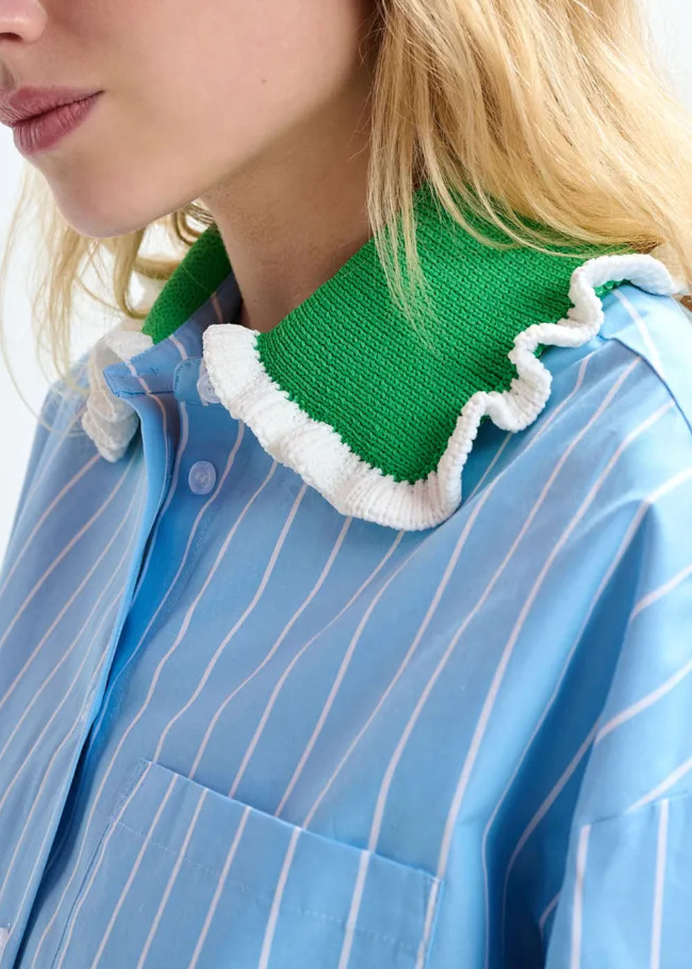 CHEMISE ESSENTIEL ANTWERP JOYFUL CROCHET COLLAR