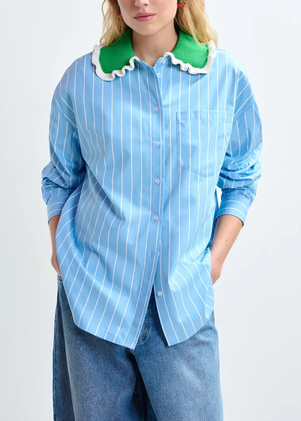 CHEMISE ESSENTIEL ANTWERP JOYFUL CROCHET COLLAR