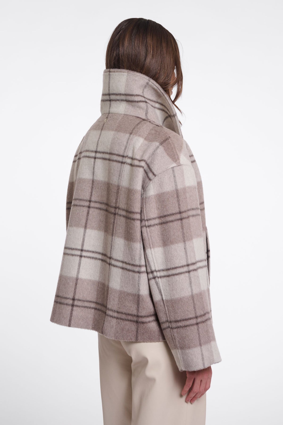 Veste Rino & Pelle Jenelle beige à carreaux, vue 3