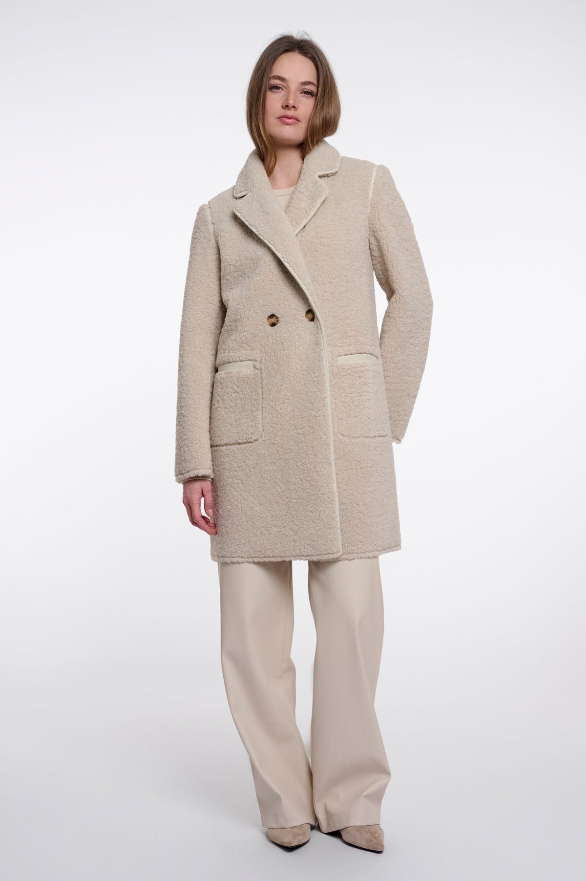 Manteau réversible Rino & Pelle Juna ivoire