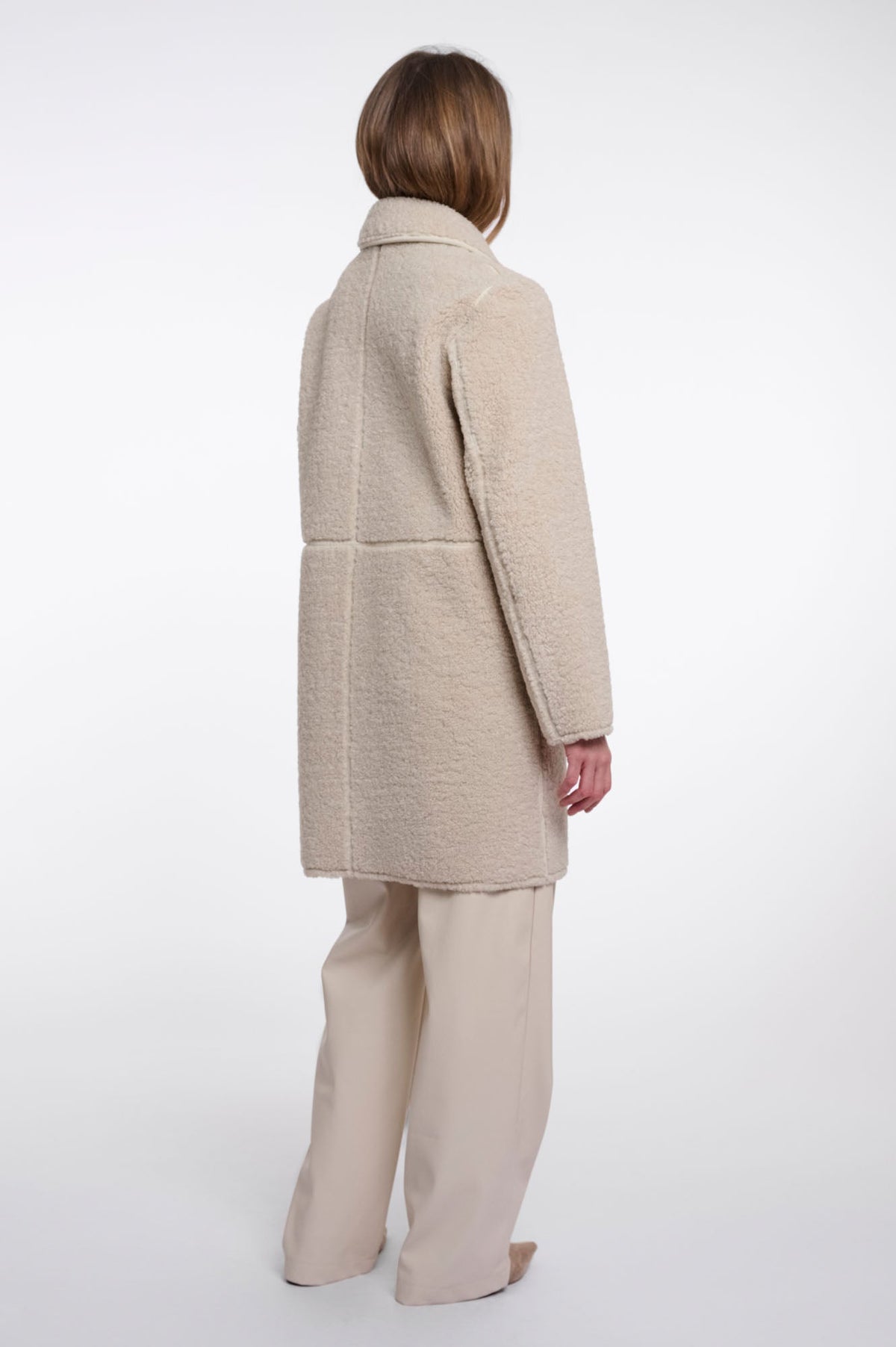 Manteau Rino & Pelle Juna ivoire, vue 4