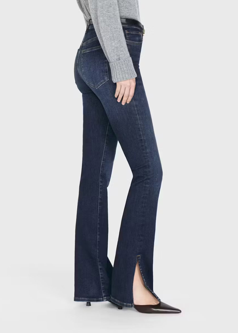 JEANS FRAME LMBOS630 LE MINI BOOT OUTSEAM SLIT