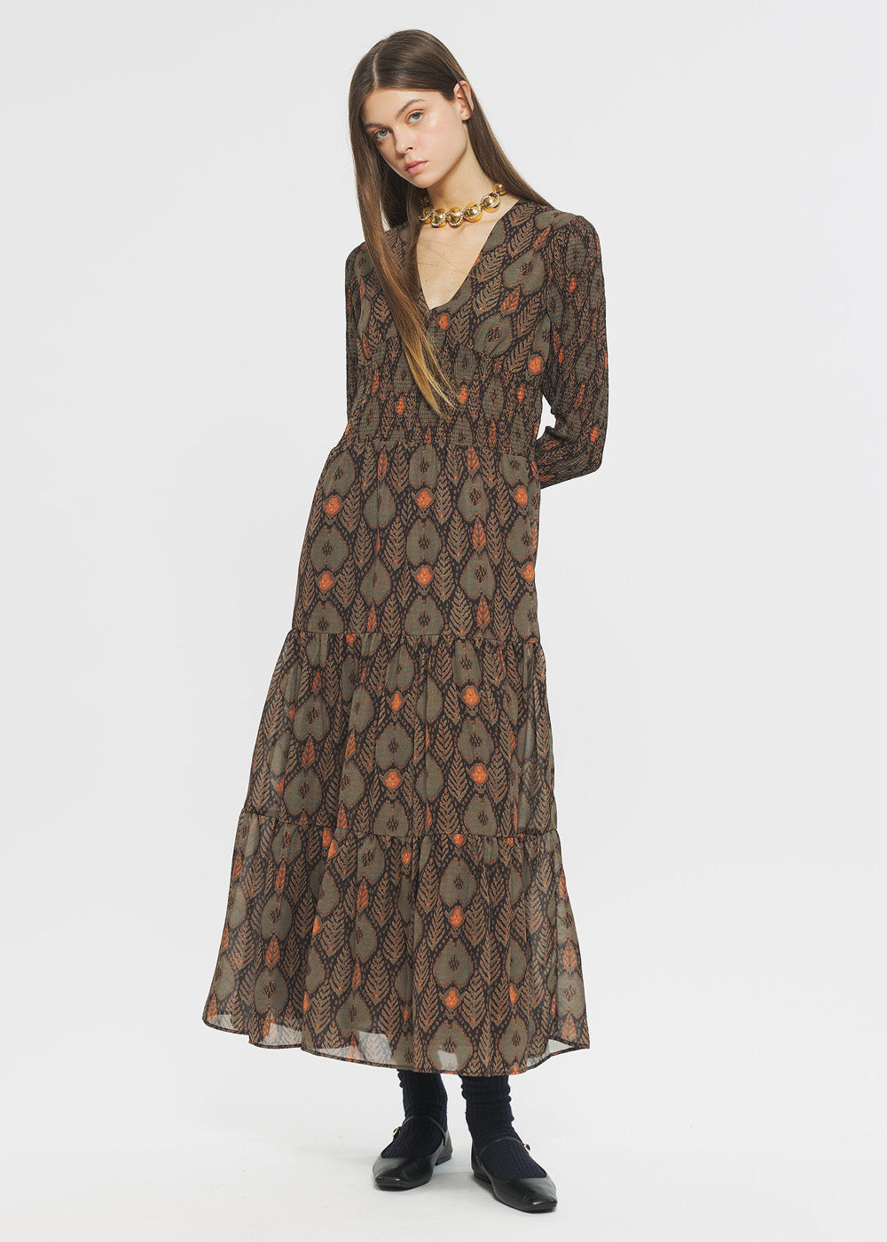 ROBE ANTIK BATIK MANI LONG DRESS