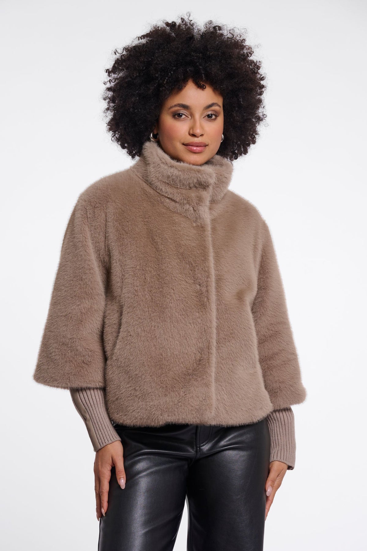 Veste Rino & Pelle Nesrin marron clair, vue 2