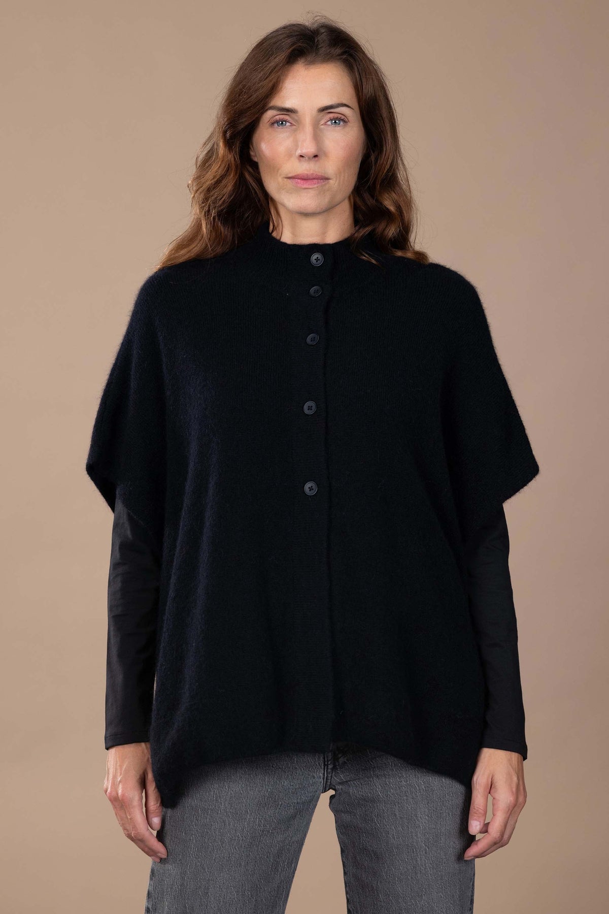 Veste poncho Anonym Apparel Rachel noir