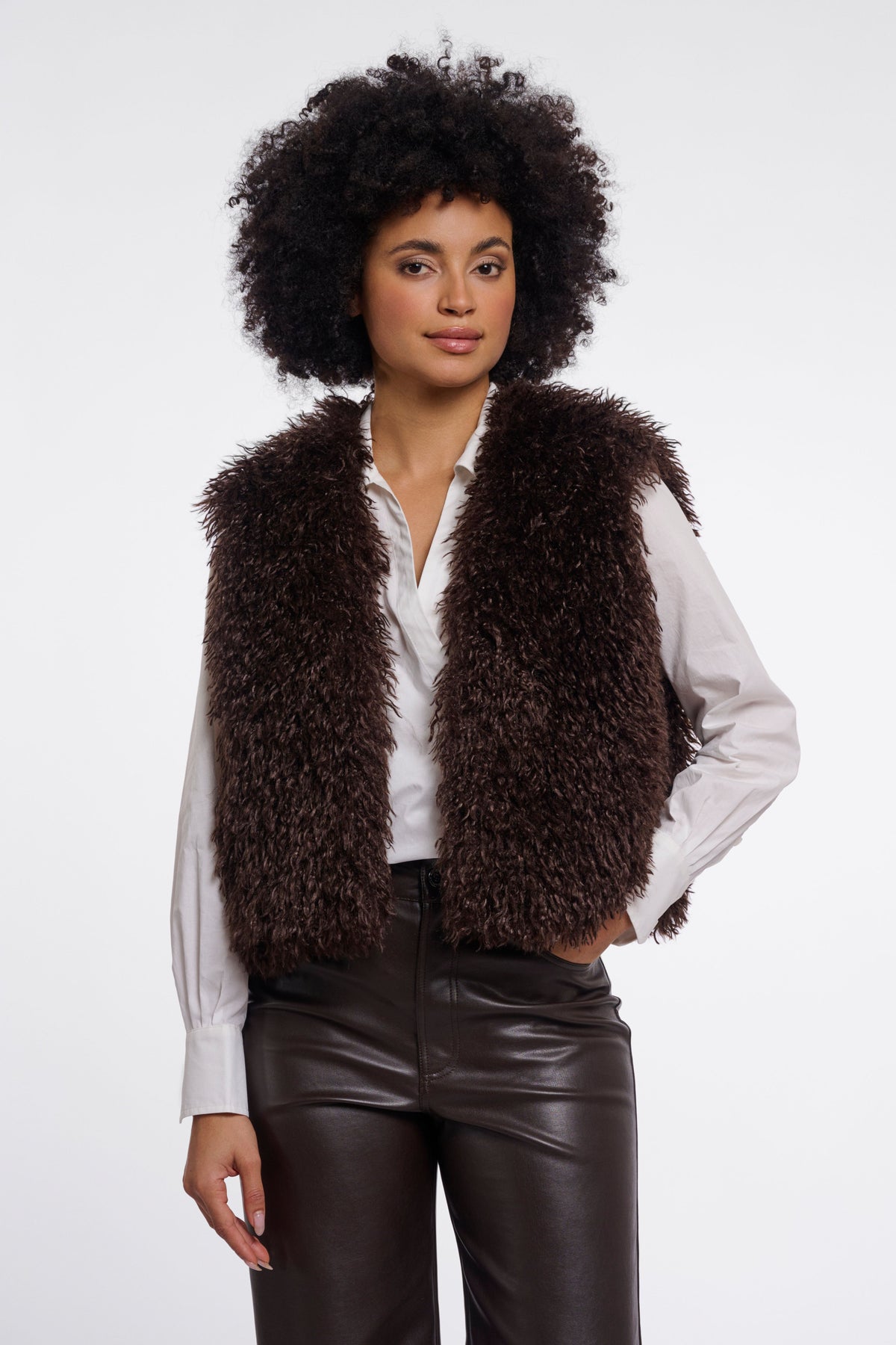 Gilet Rino & Pelle Sensy marron