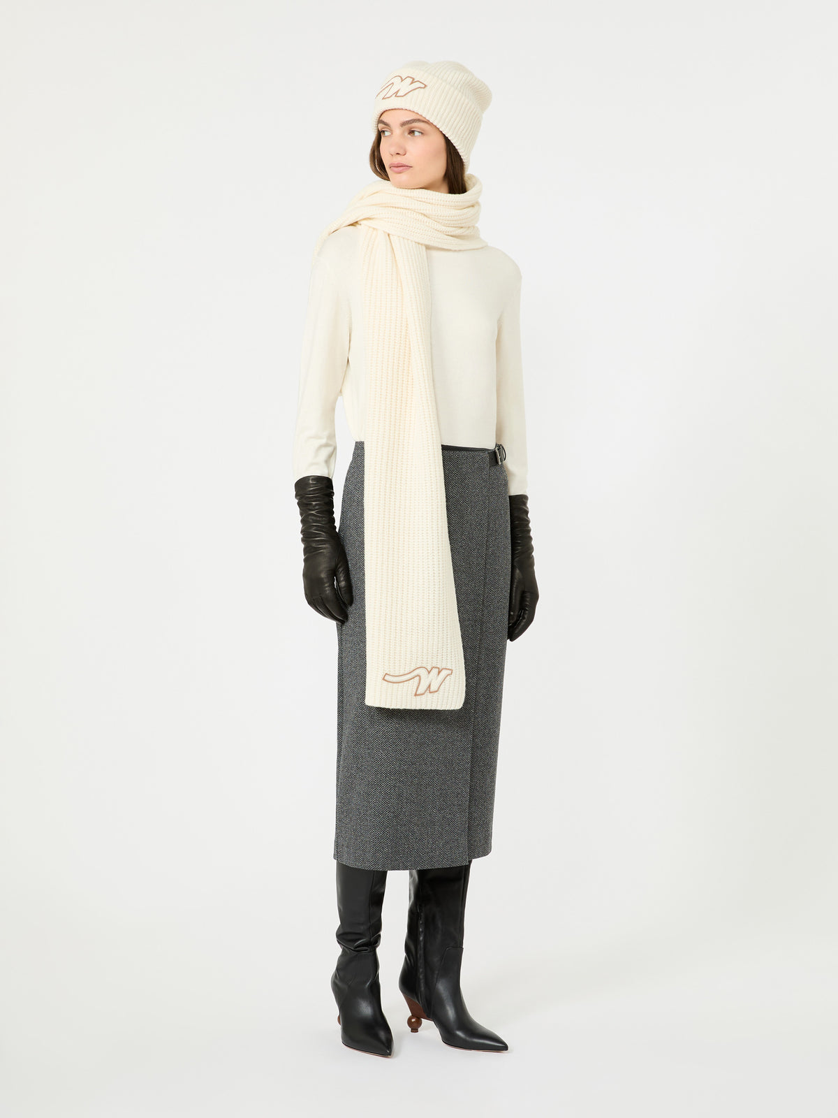 Jupe Weekend Max Mara WKDPETALI gris