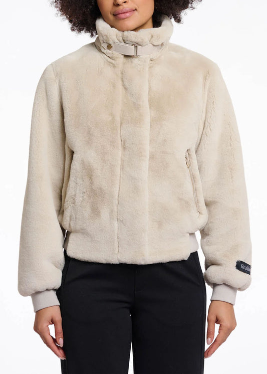 BLOUSON EN FAUSSE FOURRURE ANN TUIL AMBRA
