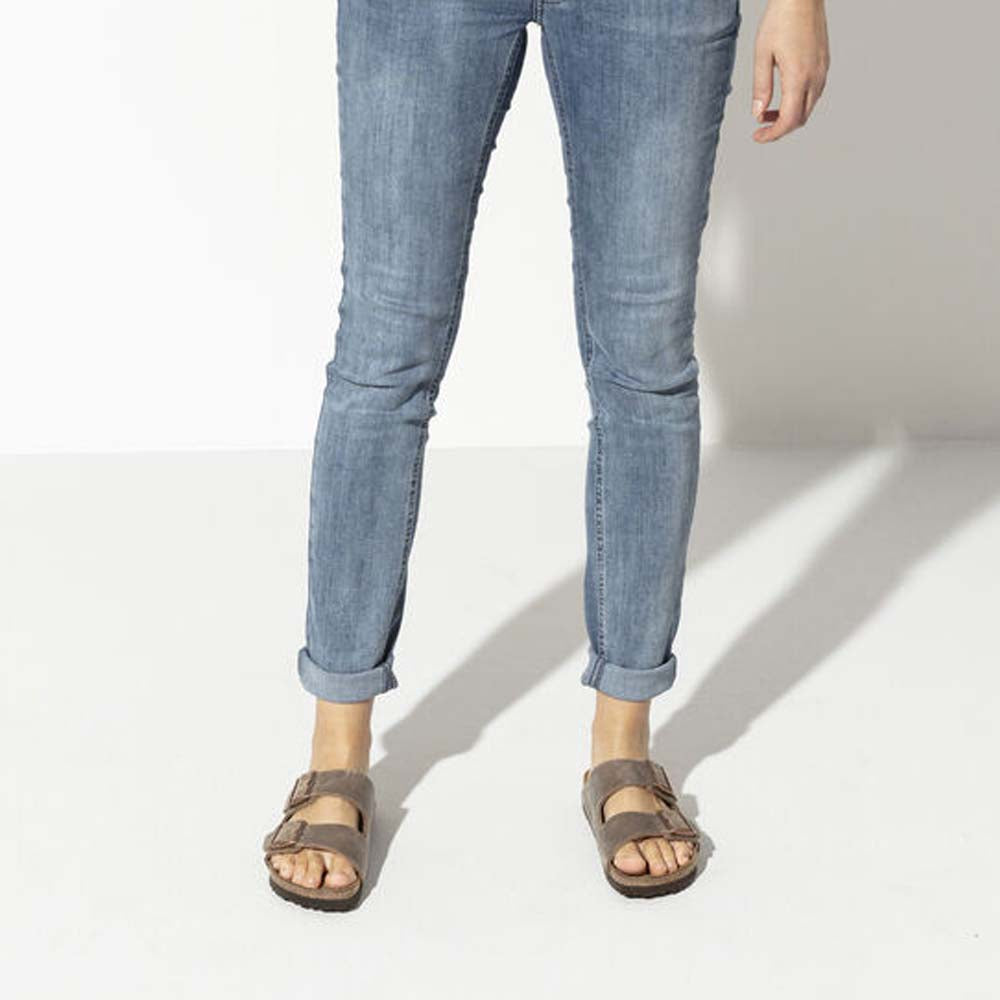 Mules Birkenstock Arizona BS en cuir huilé tabacco brown, vue 2 – mules femme | Ann Tuil