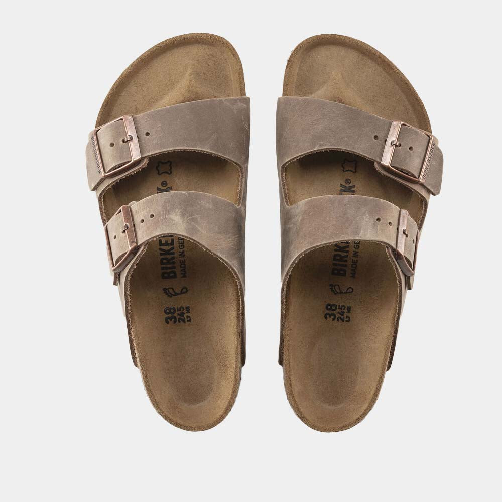 Mules Birkenstock Arizona BS en cuir huilé tabacco brown, vue 4 – mules femme | Ann Tuil