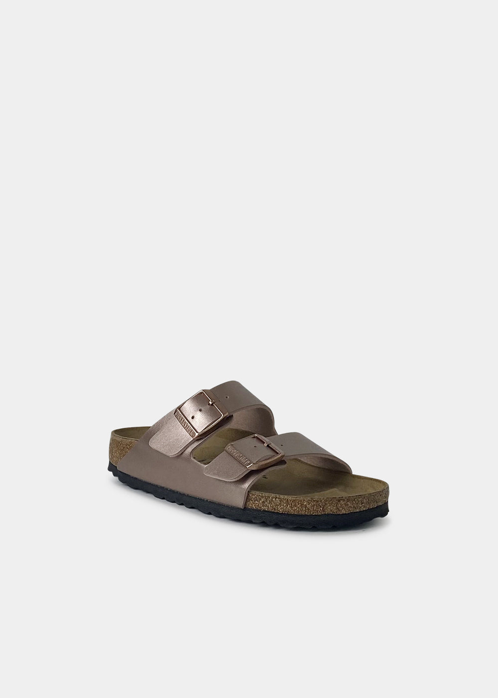 Mules Birkenstock Arizona BS en cuir métallisé copper, vue 2 – mules femme | Ann Tuil