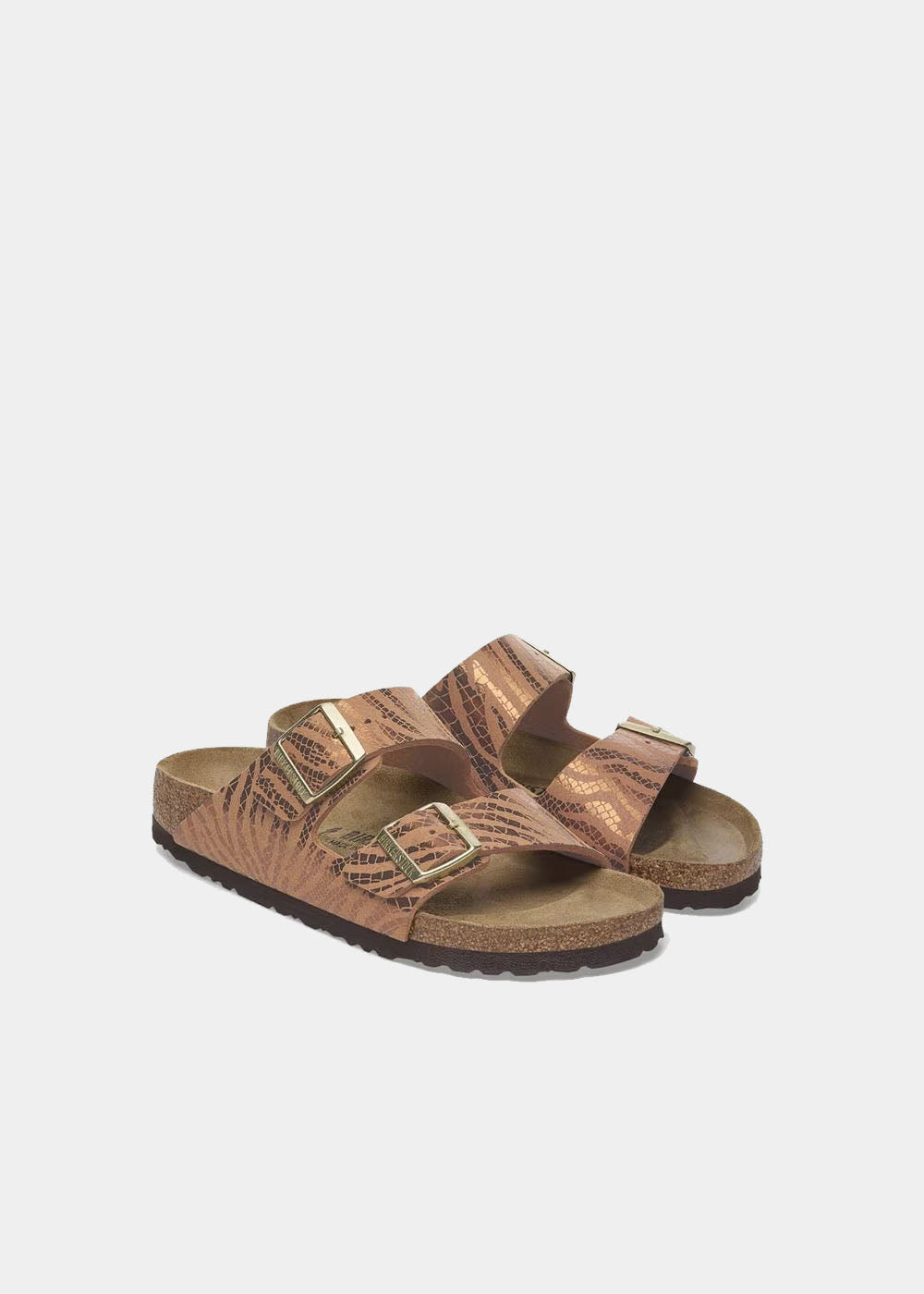 Mules Birkenstock Arizona BS en synthétique recyclé zebra pécan, vue 4 – mules femme | Ann Tuil