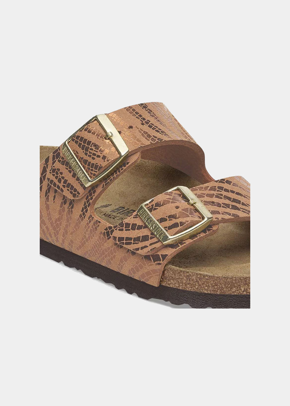 Mules Birkenstock Arizona BS en synthétique recyclé zebra pécan, vue 6 – mules femme | Ann Tuil