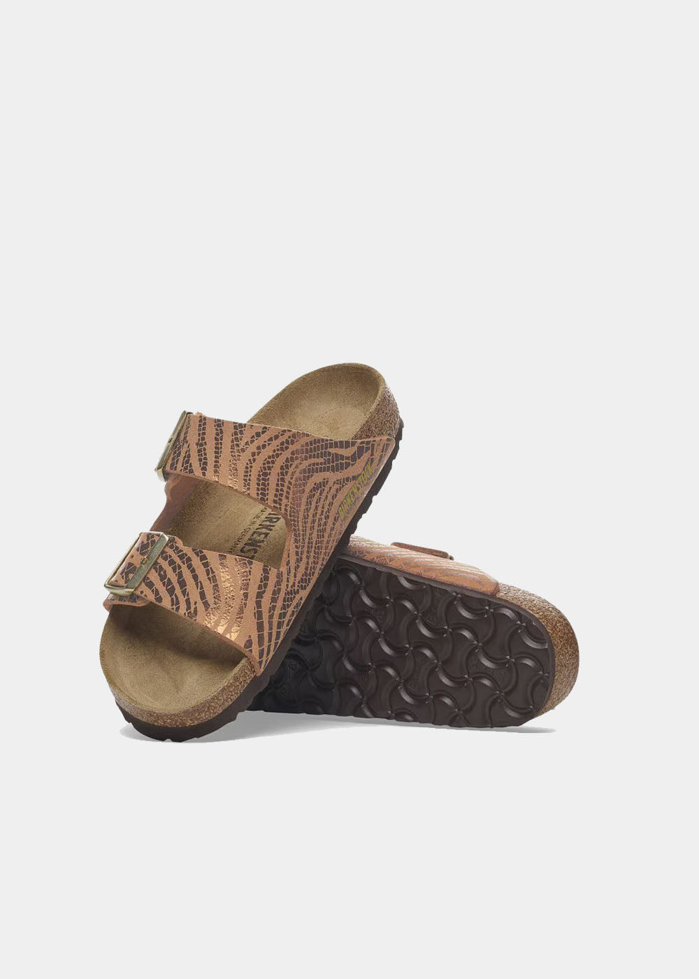 Mules Birkenstock Arizona BS en synthétique recyclé zebra pécan, vue 8 – mules femme | Ann Tuil
