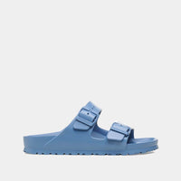 Mules Birkenstock Arizona EVA en pvc elemental blue, vue de profil – mules femme | Ann Tuil
