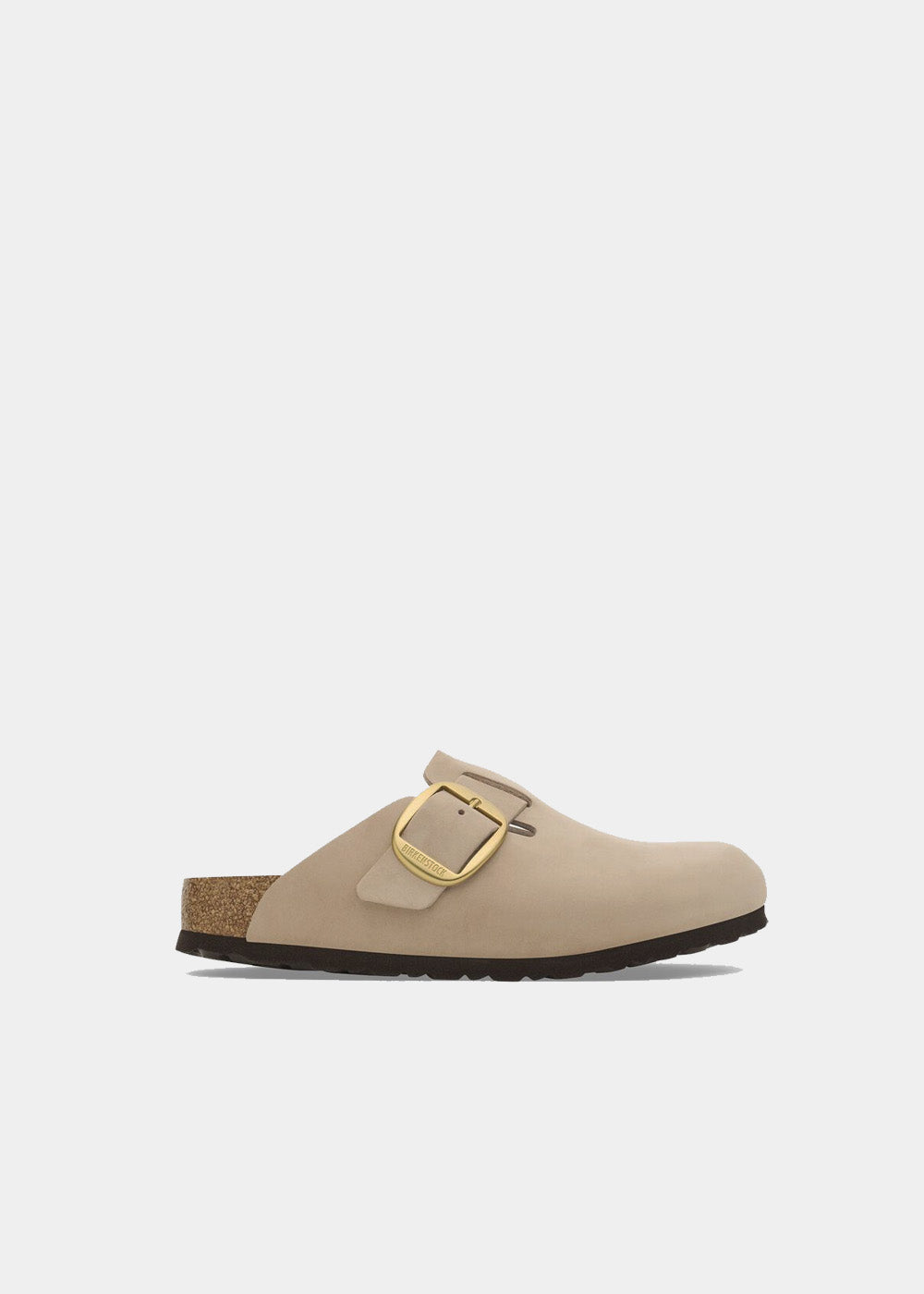 Sabots Birkenstock Boston BB coloris sandcastle, vue de profil – sabots femme | Ann Tuil