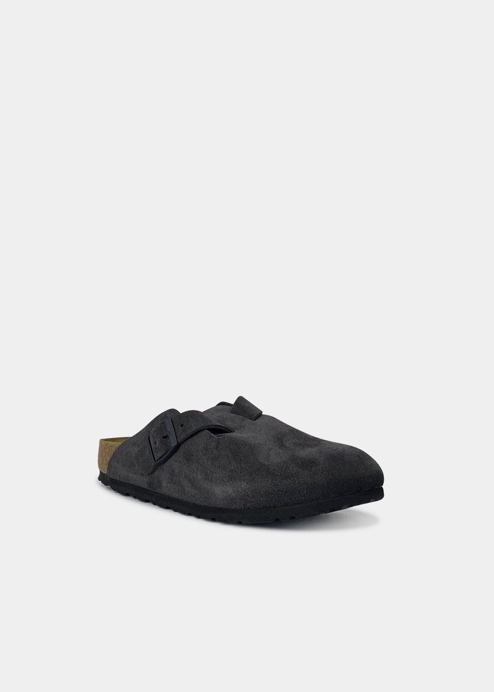Sabots Birkenstock Boston BS en velvet grey, vue 2 – sabots femme | Ann Tuil