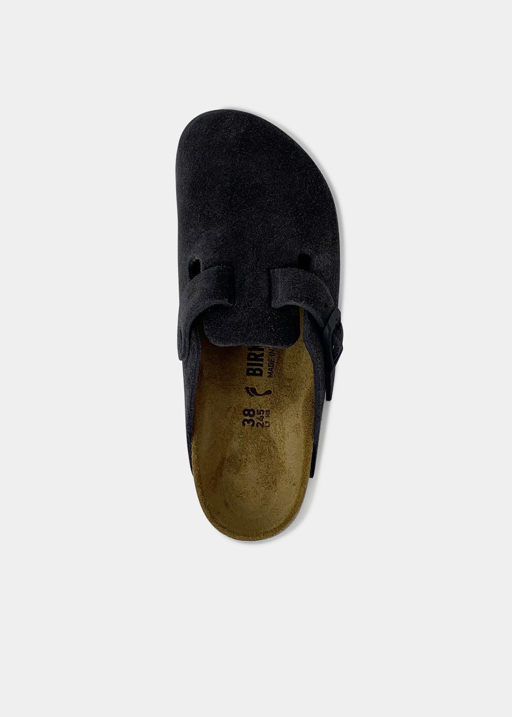 Sabots Birkenstock Boston BS en velvet grey, vue 3 – sabots femme | Ann Tuil