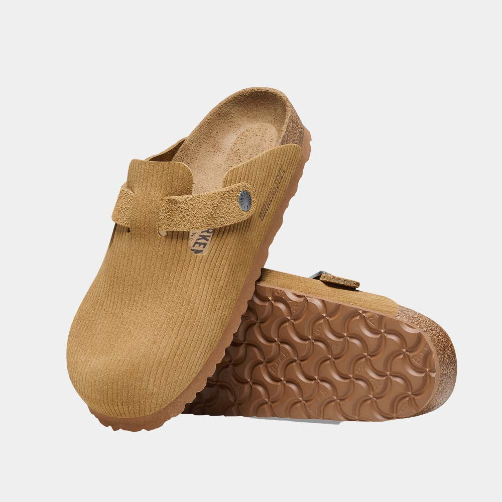 Sabots Birkenstock Boston en velours cotelé cork brown, vue 4 – sabots femme | Ann Tuil