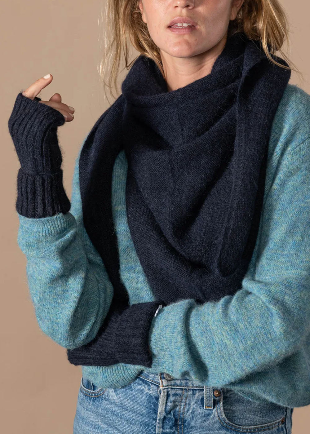 ECHARPE BANDANA ANN TUIL CERISE