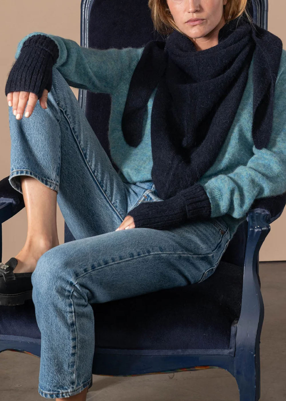 ECHARPE BANDANA ANN TUIL CERISE